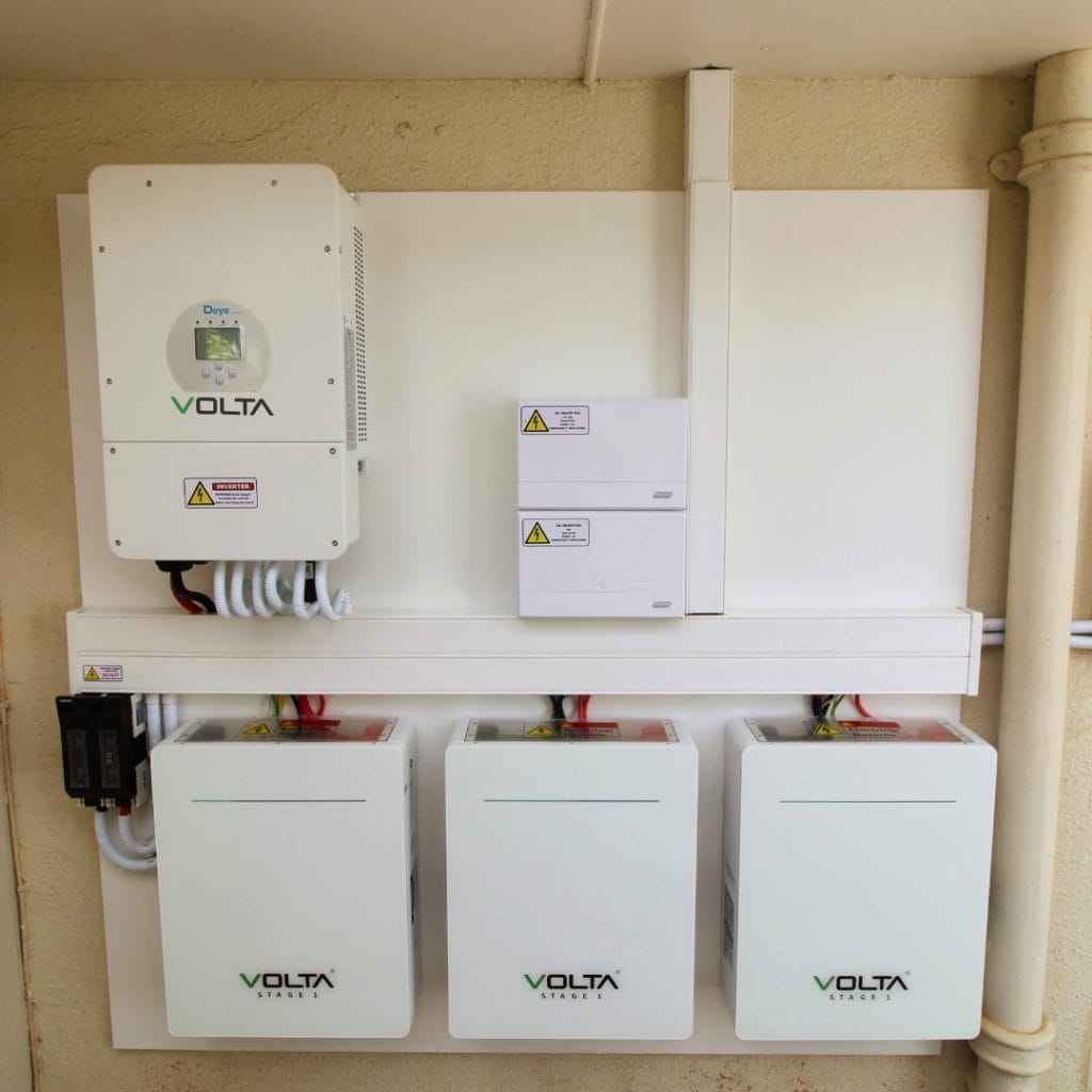 solar install - IC Solar - Solar Power Systems: Energy Solutions 10kW Deye inverter paired with 3 x 5kWh Volta Batteries installed by IC Solar