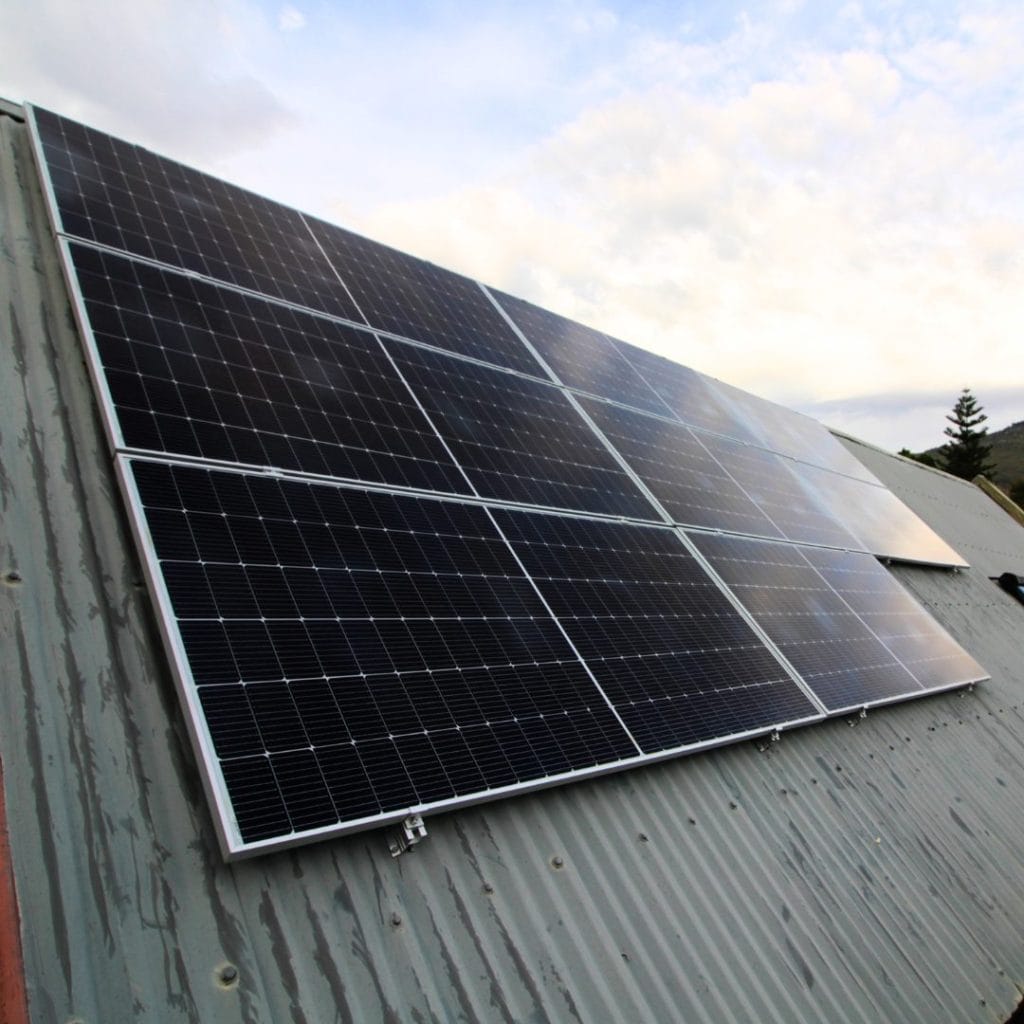 solar panels recently installed by IC Solar for a home in Paarl